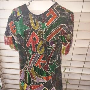 Naeem Khan Riazee Nights Heavy Beaded Dress Read Description